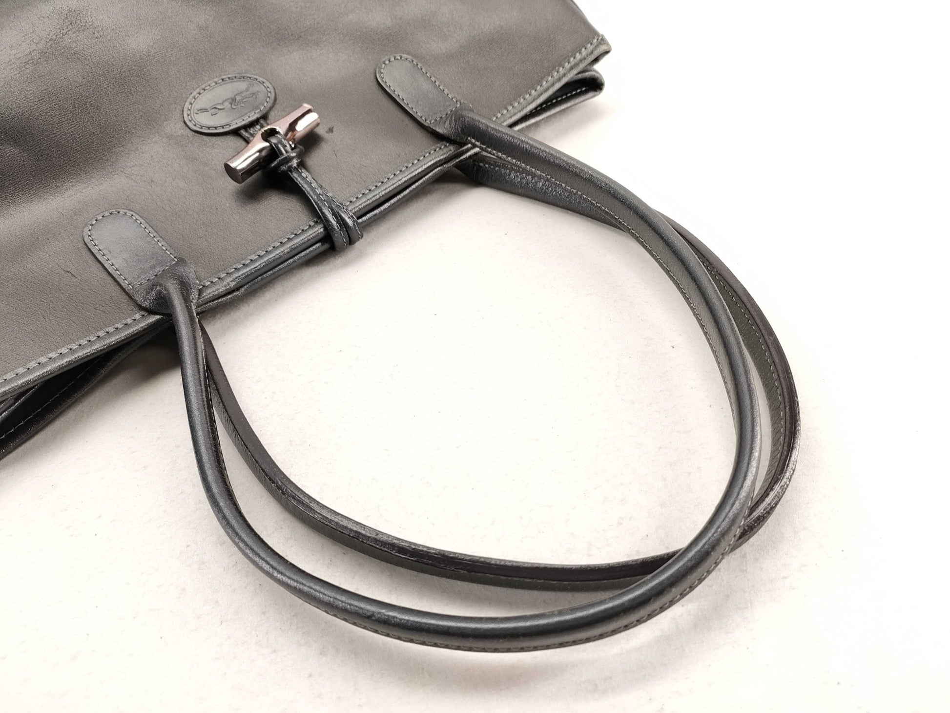 LONG CHAMP LONGCHAMP Hand Gray Tote Bag