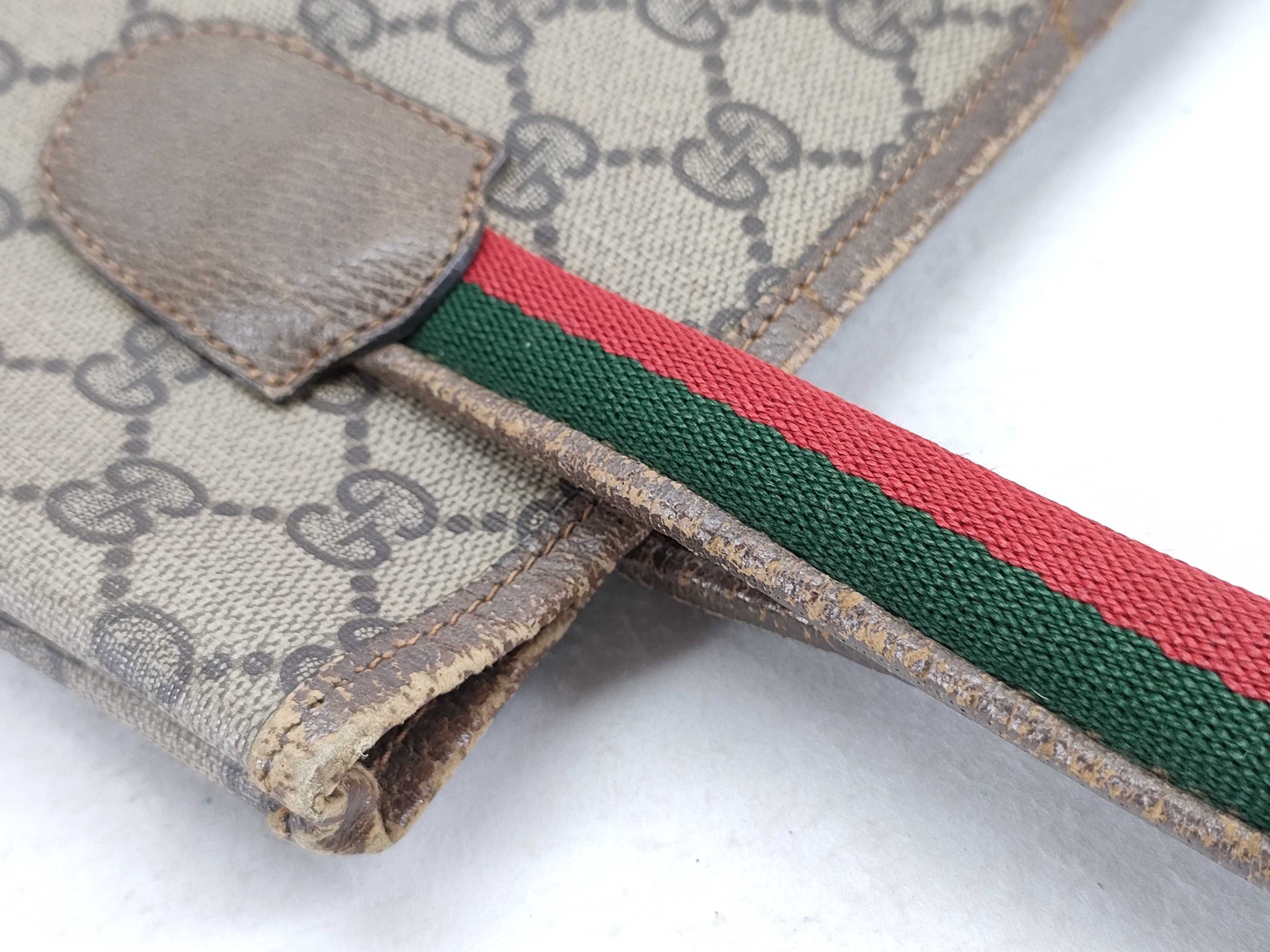 GUCCI GG Supreme GUCCI Sherry Line Tote Bag