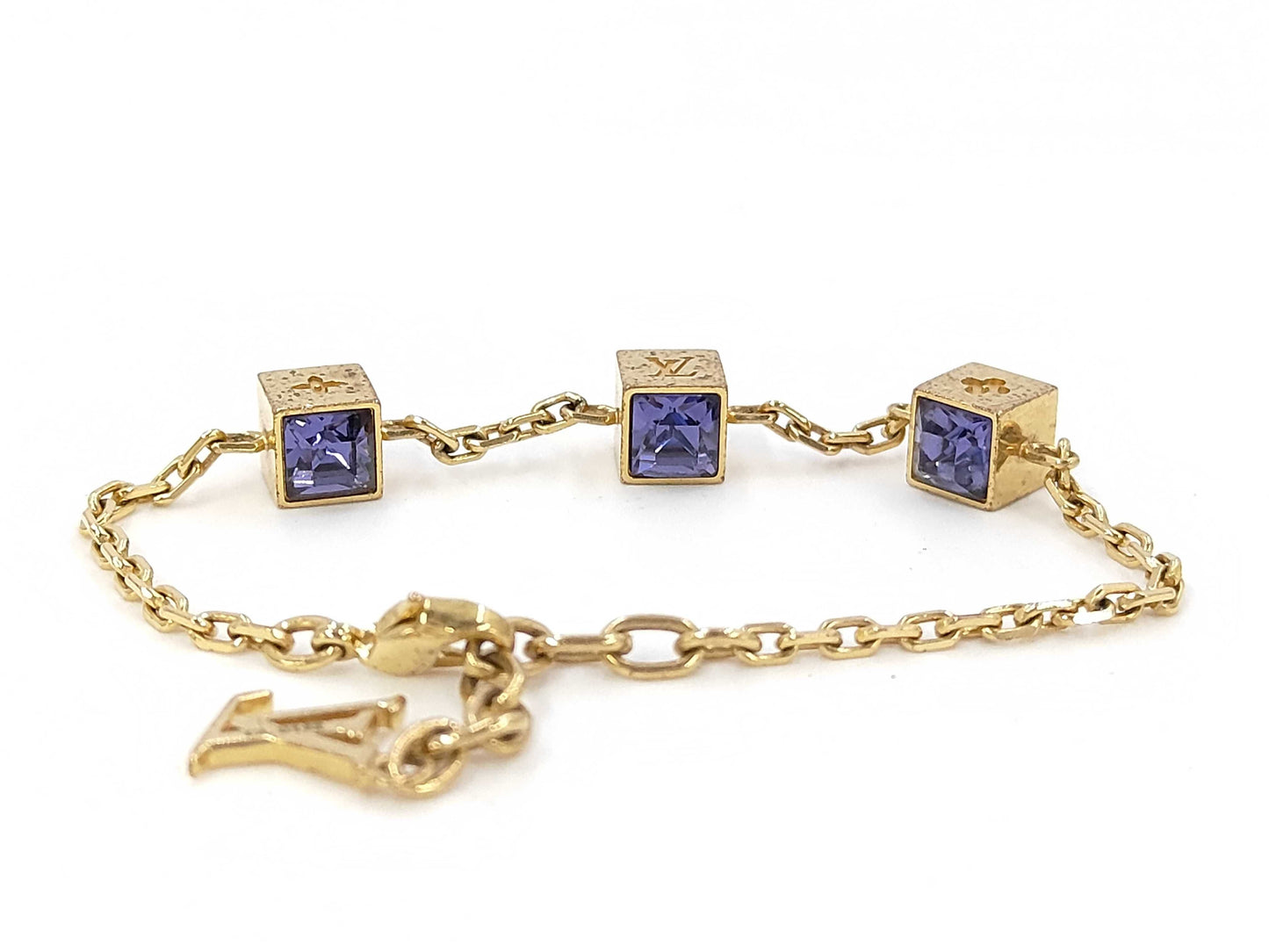 LOUIS VUITTON Brass Gamble Bracelet/Bangle