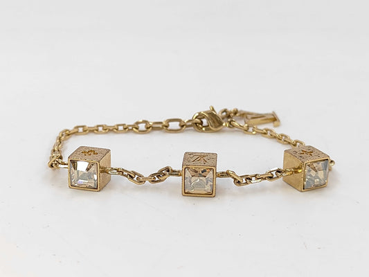 LOUIS VUITTON Brass Gamble Bracelet/Bangle
