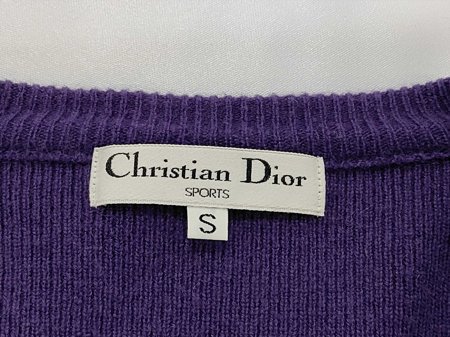 Dior CD logo knit top, size S