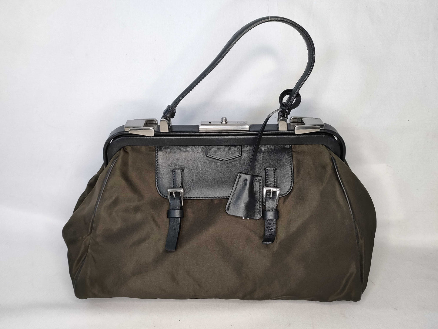 PRADA Nylon Prada PRADA Clasp Nylon Handbag Handbag