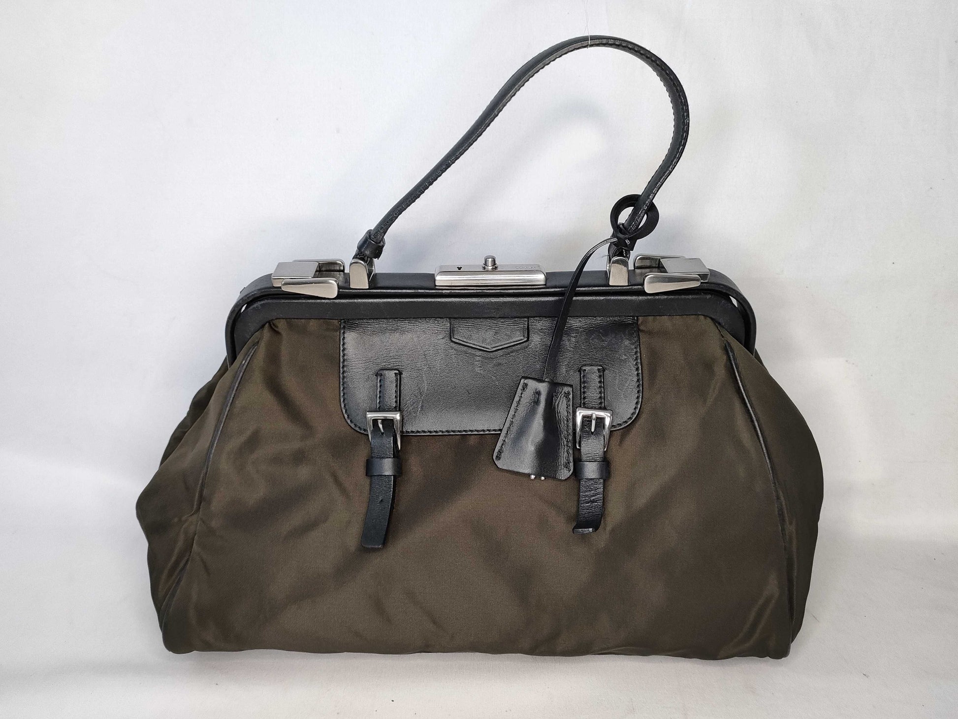 PRADA Nylon Prada PRADA Clasp Nylon Handbag Handbag