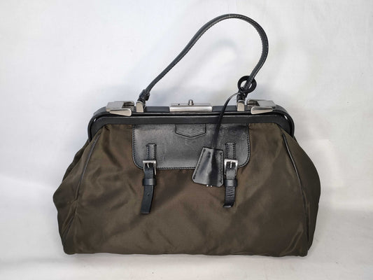 PRADA Nylon Prada PRADA Clasp Nylon Handbag Handbag