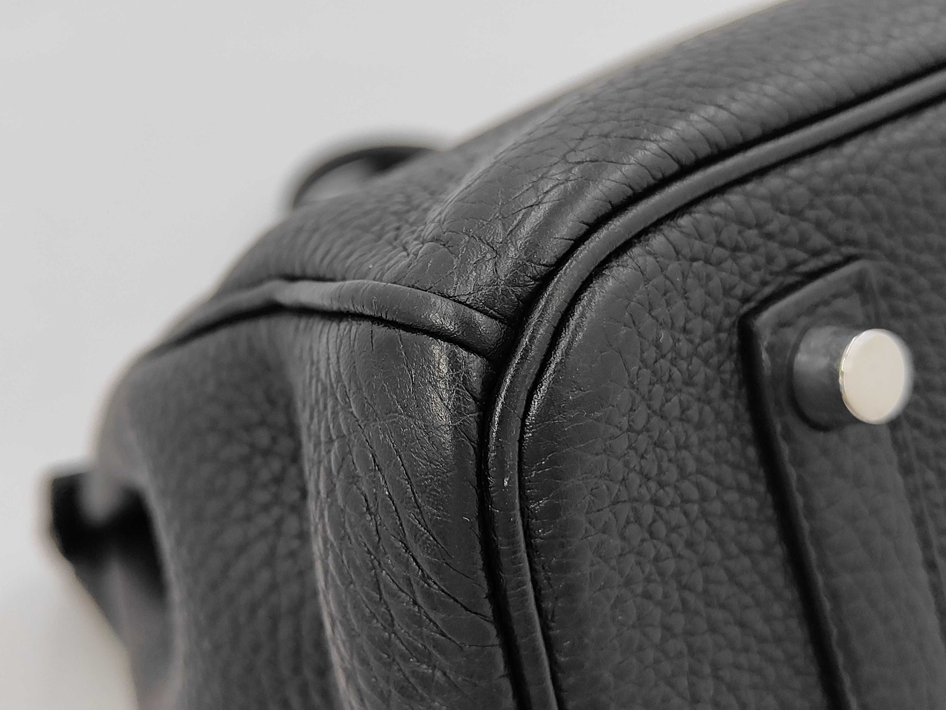 HERMES Birkin 35 Togo Black with Silver Hardware, □N Stamp, Handbag