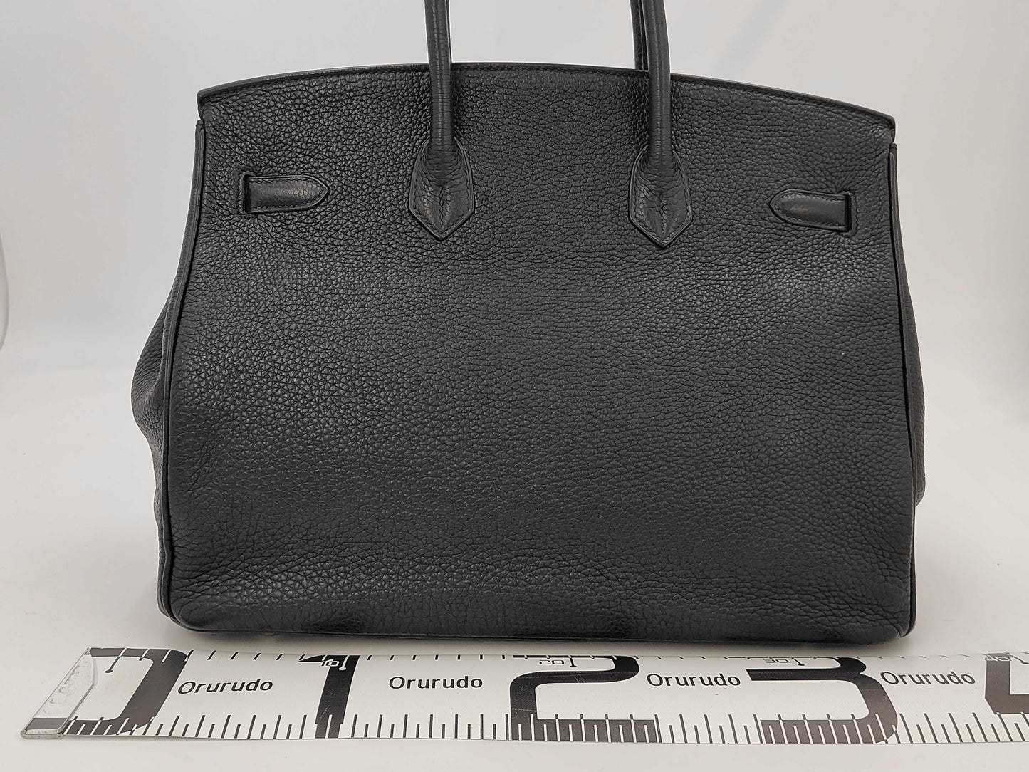 HERMES Birkin 35 Togo Black with Silver Hardware, □N Stamp, Handbag