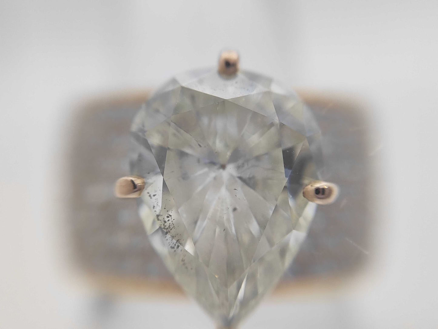 LDH D4.025ct FD3.25ct K18 28.1g Ring 