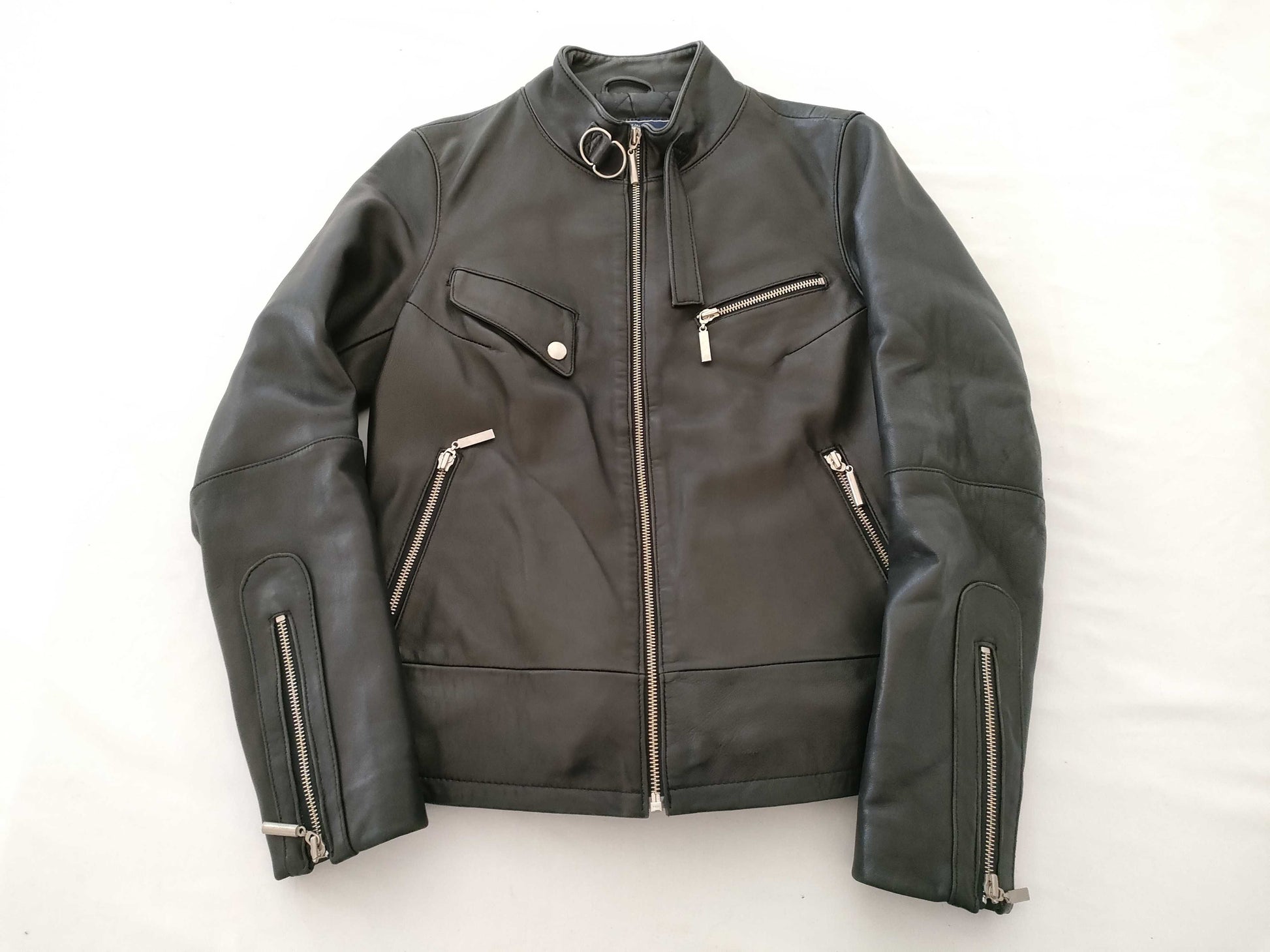 Avirex Leather Rider's Padded Jacket
