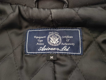 Avirex Leather Rider's Padded Jacket