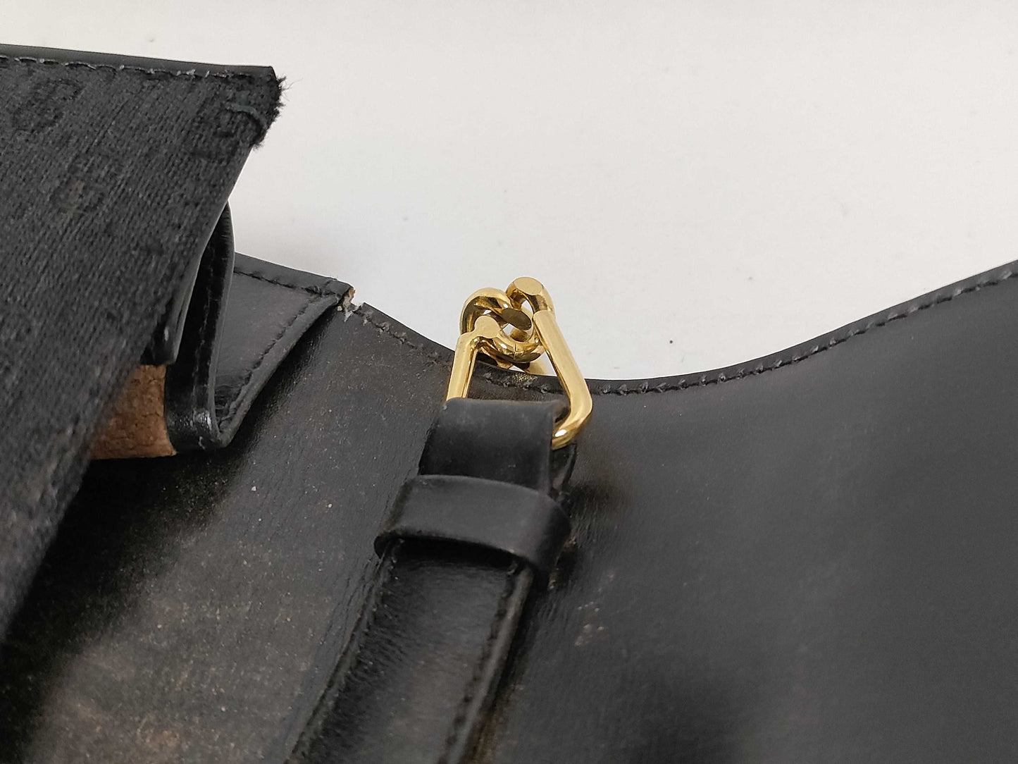 GUCCI GG Shoulder Bag, Micro GG Canvas, Black