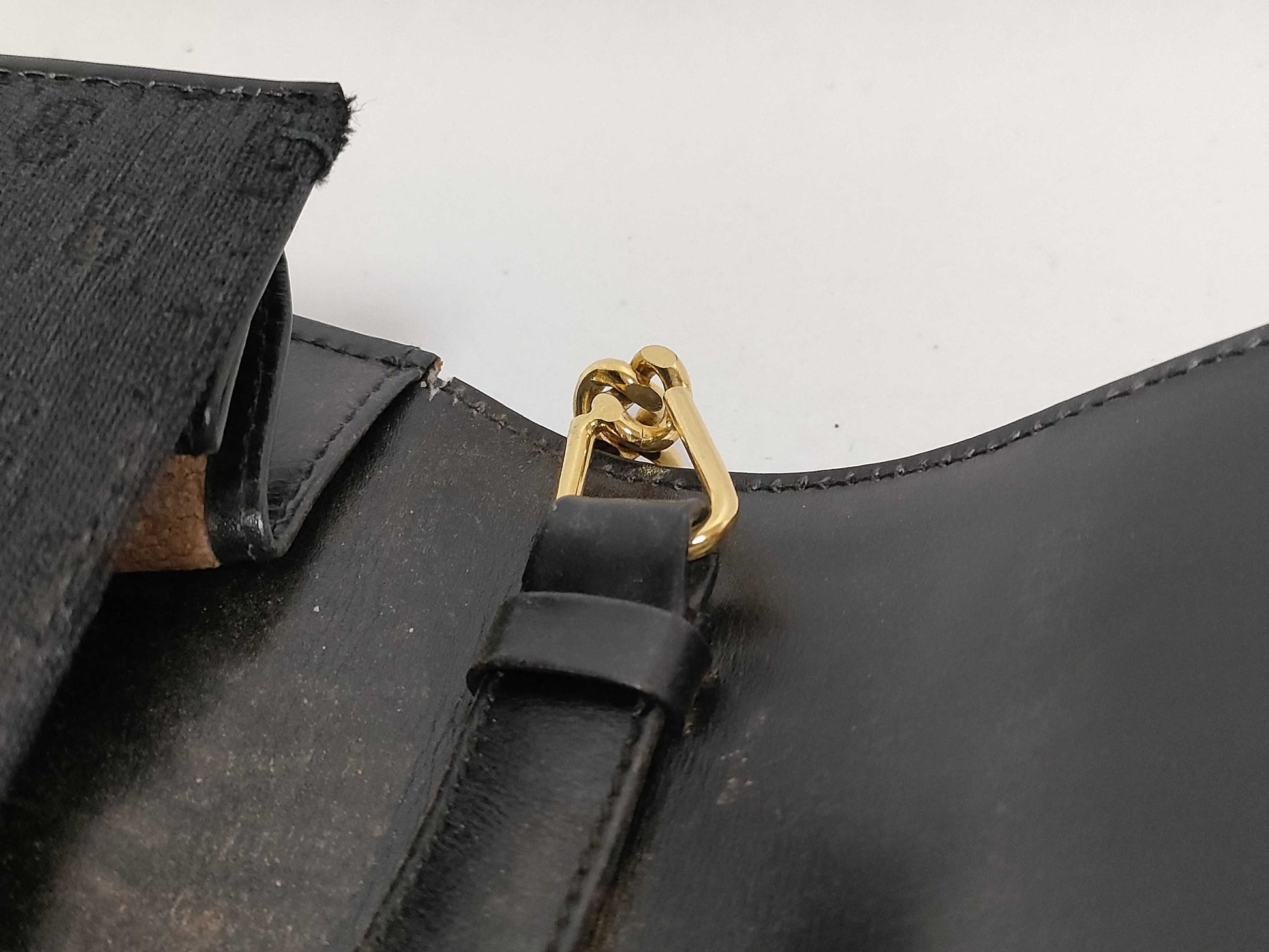 GUCCI GG Shoulder Bag, Micro GG Canvas, Black