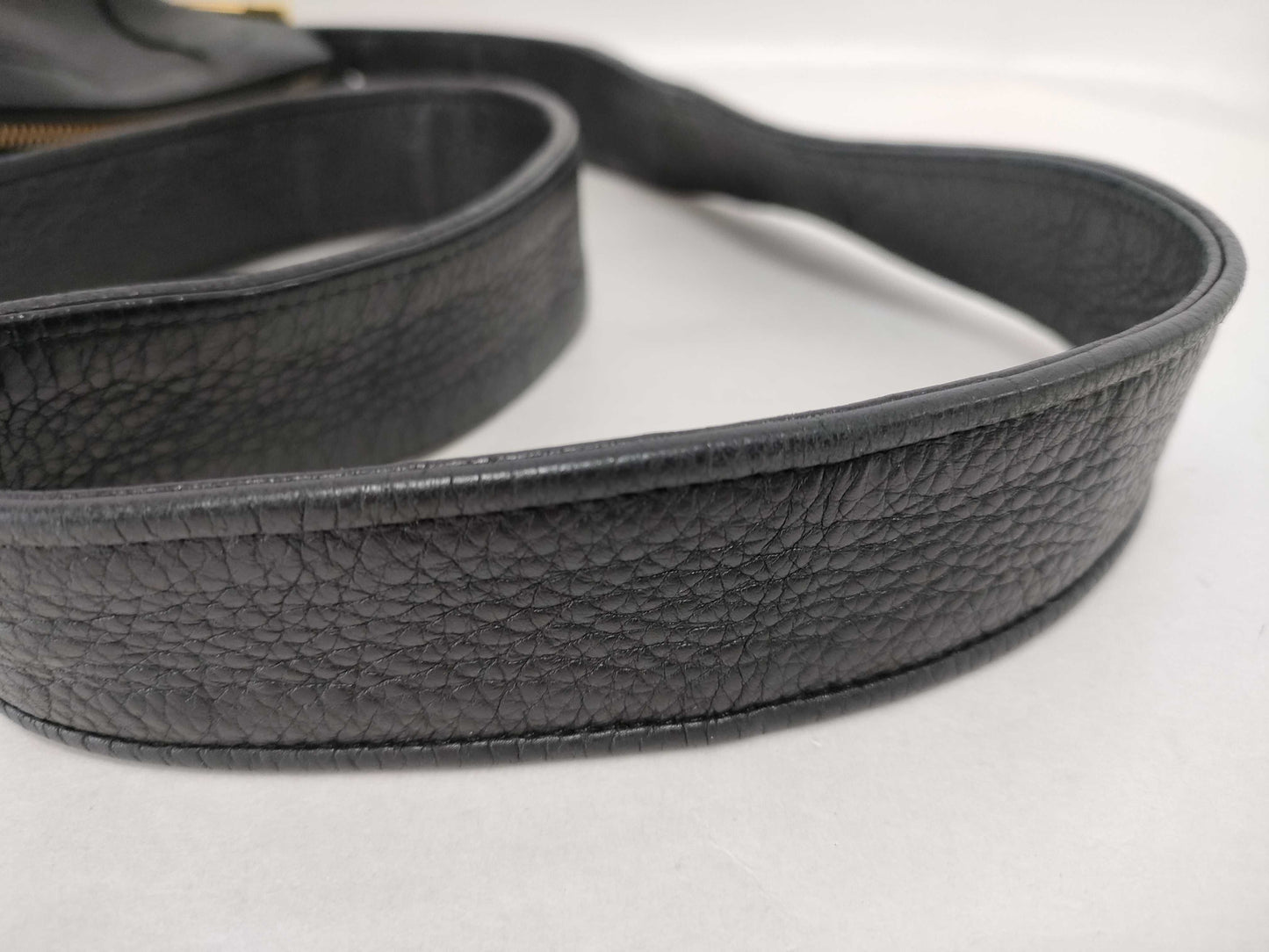 GUCCI GG Leather Black Shoulder Bag