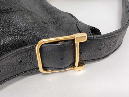 GUCCI GG Leather Black Shoulder Bag