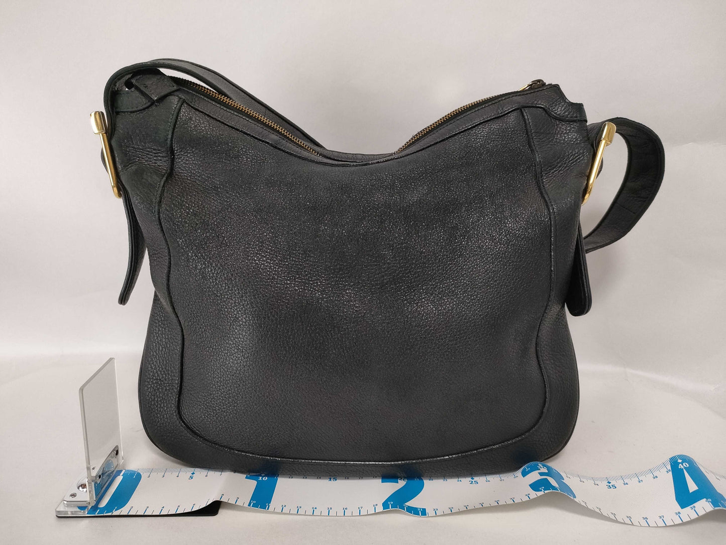 GUCCI GG Leather Black Shoulder Bag