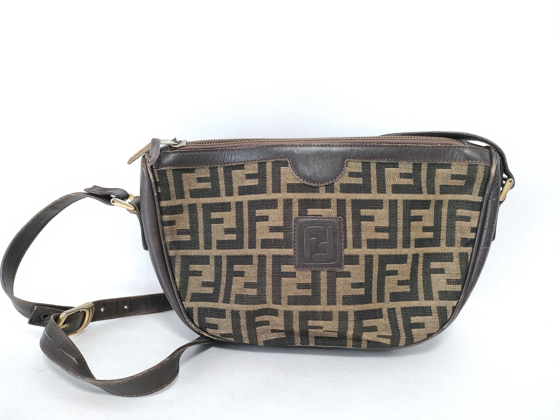 FENDI Zucca pattern shoulder bag Zucca pattern shoulder bag