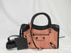 BALENCIAGA The City 2-Way Handbag in Pink Python Leather