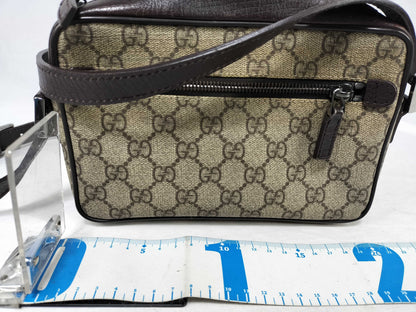 GUCCI GG Supreme Gucci Sherry Line Shoulder Bag GG Supreme Brown Shoulder Bag