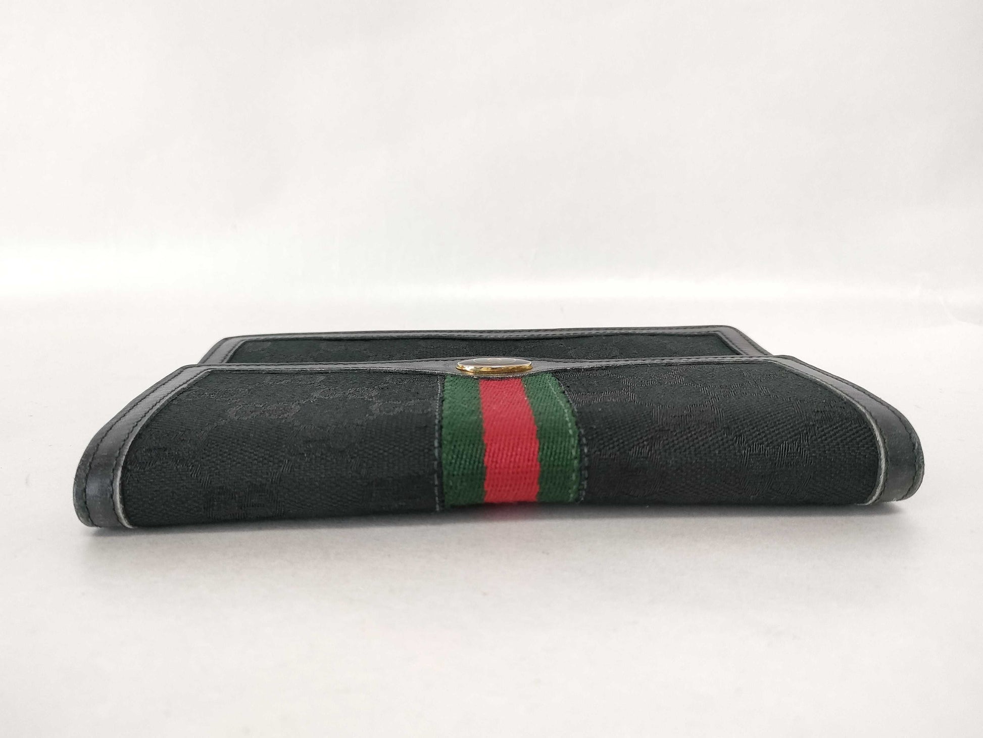 GUCCI Sherry Line GG Canvas Wallet