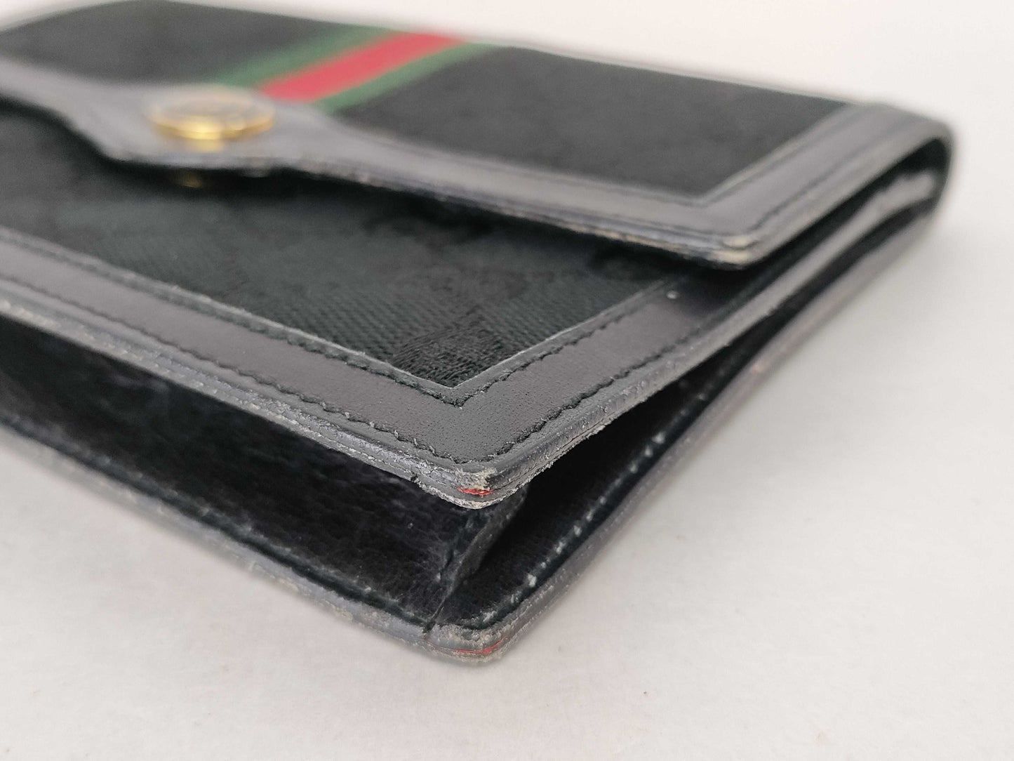 GUCCI Sherry Line GG Canvas Wallet