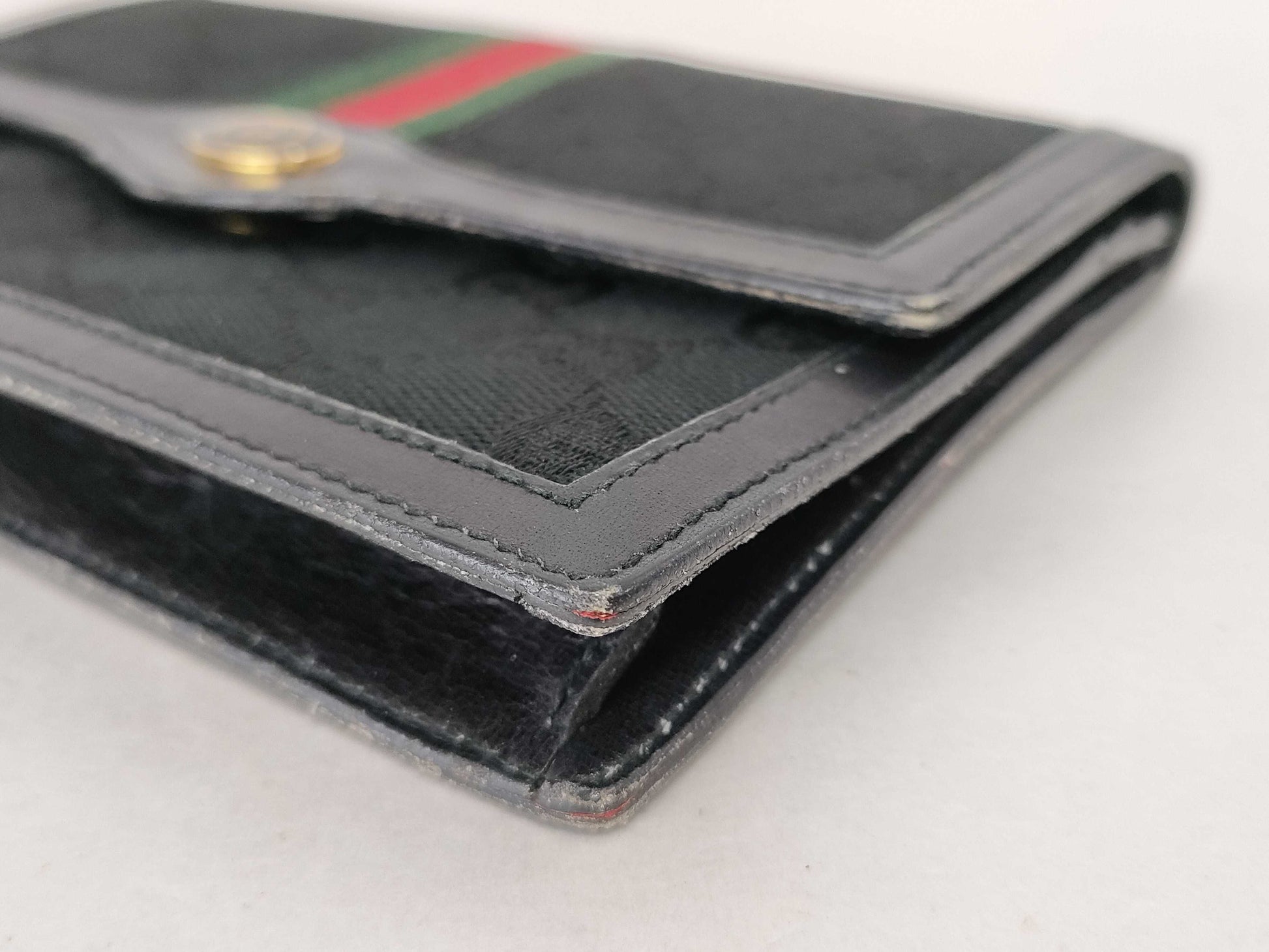 GUCCI Sherry Line GG Canvas Wallet