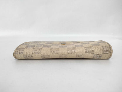 LOUIS VUITTON Damier Azur Louis Vuitton Wallet Portefeuille Sarah Damier Azur M12047 N61735 Wallet