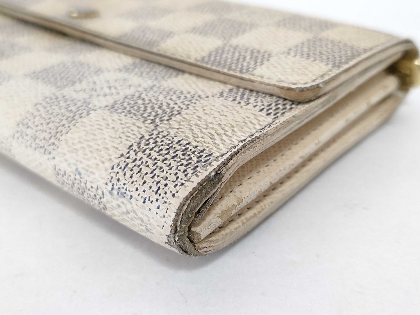 LOUIS VUITTON Damier Azur Louis Vuitton Wallet Portefeuille Sarah Damier Azur M12047 N61735 Wallet