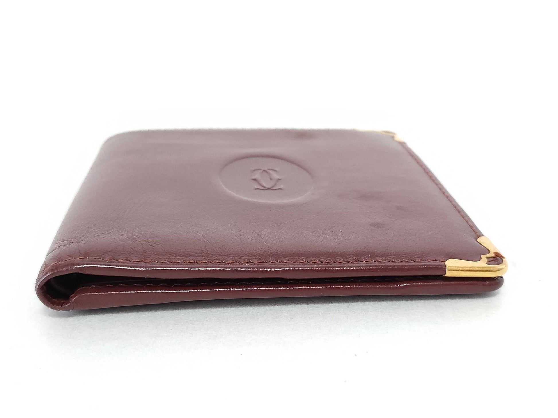 Cartier Must Cartier Wallet Must Line Bifold Leather Wallet