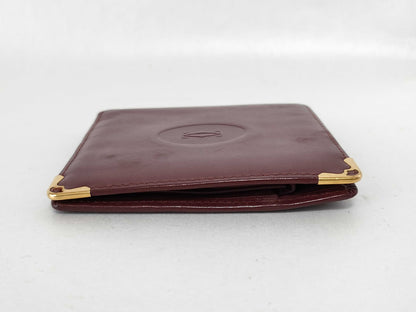 Cartier Must Cartier Wallet Must Line Bifold Leather Wallet