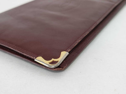 Cartier Must Cartier Long Wallet Must Line Leather Wallet