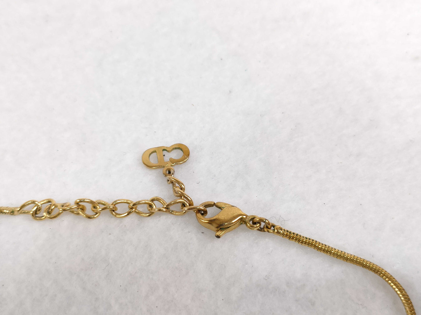 Dior Christian Dior Gold Heart Necklace