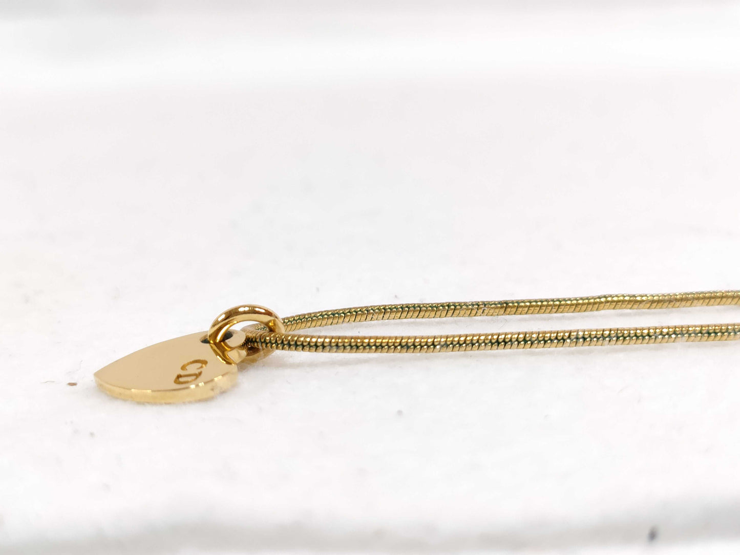 Dior Christian Dior Gold Heart Necklace