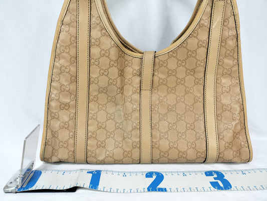 GUCCI Jackie Gucci Handbag Jackie Shima Beige Shoulder Bag