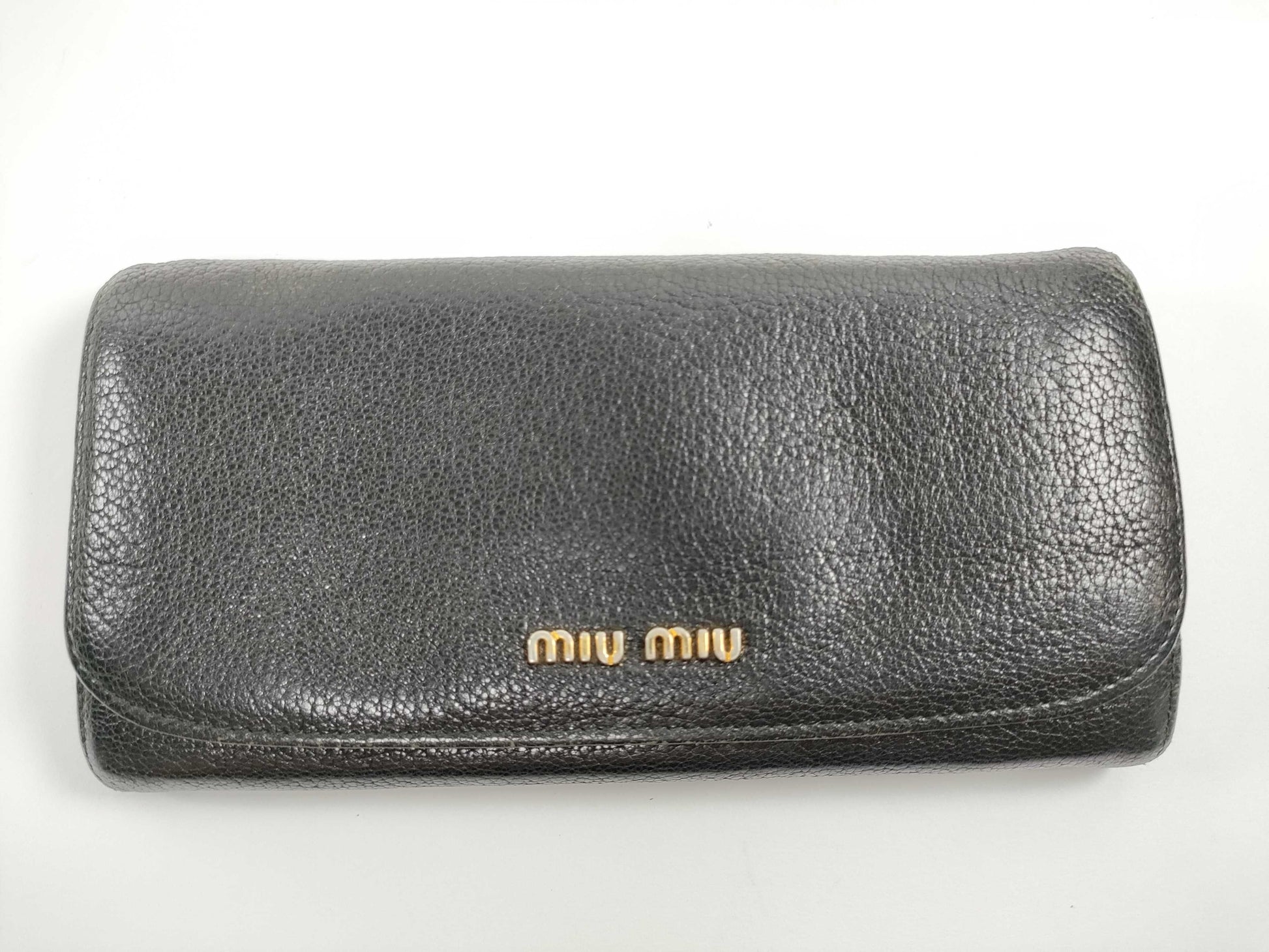 Miu Miu Miu Miu Black Long Wallet