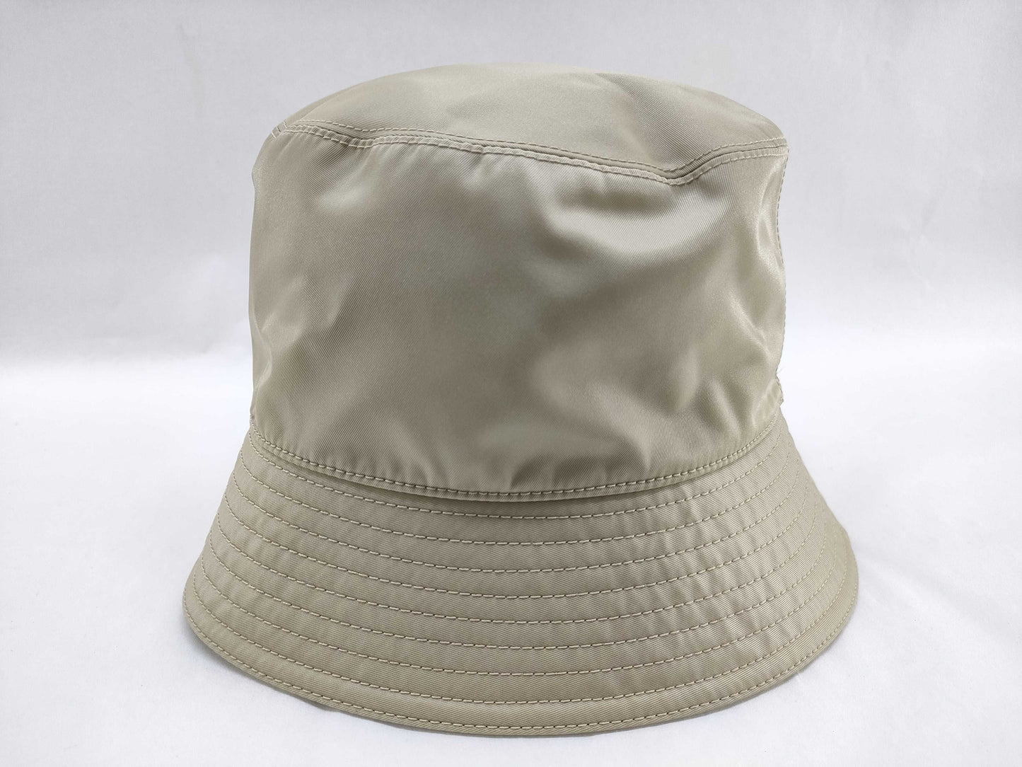 PRADA Prada Bucket Hat Beige/Nylon 1HC137 Size: M Other Accessories