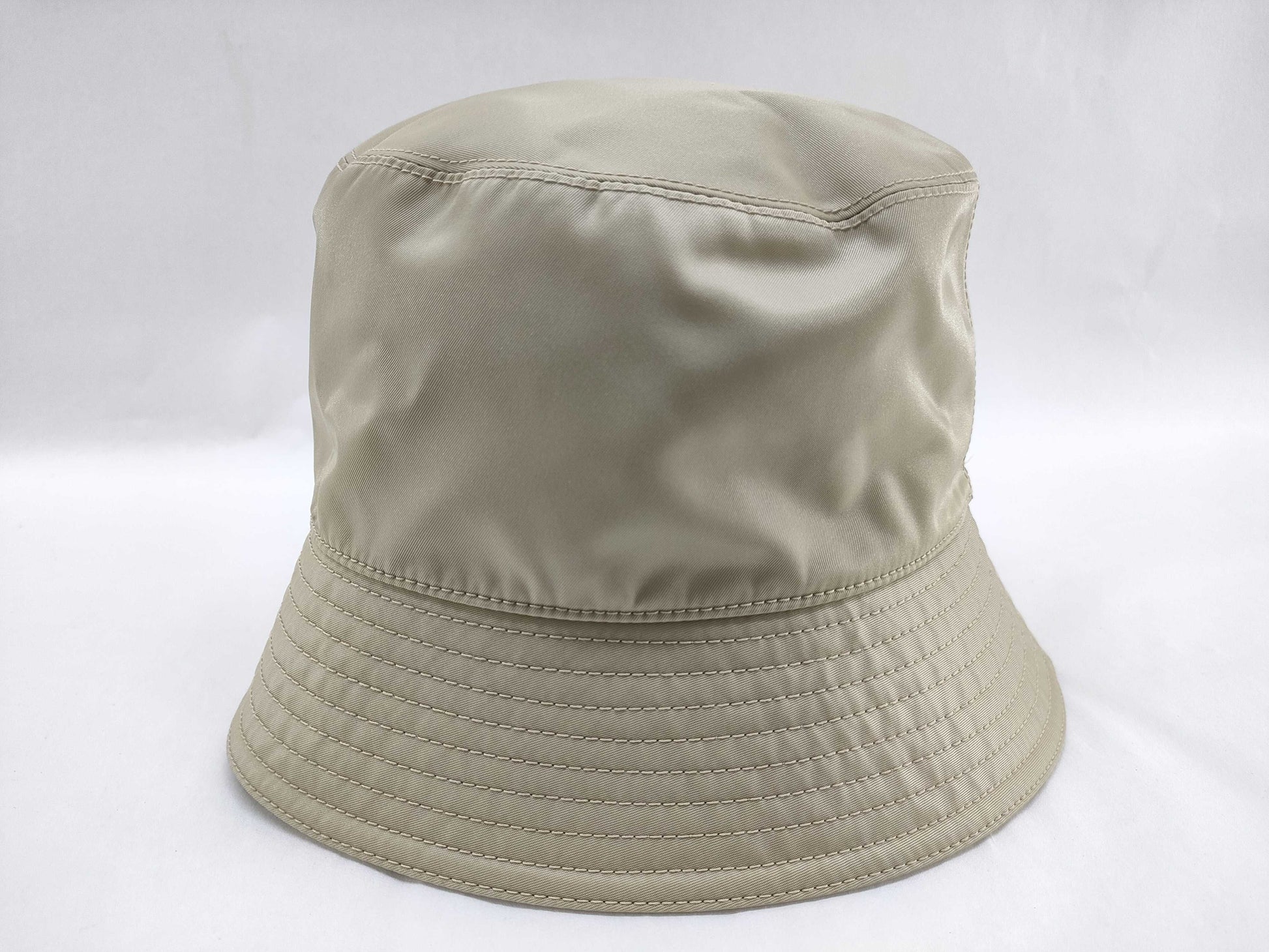 PRADA Prada Bucket Hat Beige/Nylon 1HC137 Size: M Other Accessories