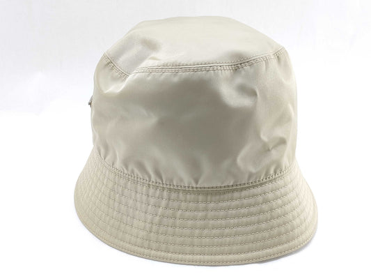 PRADA Prada Bucket Hat Beige/Nylon 1HC137 Size: M Other Accessories