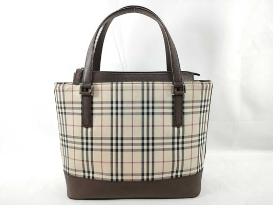 BURBERRY Horse Established Tote Bag with Embroidered Logo, Shoulder Bag, A4 Size Compatible