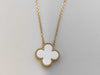 Van Cleef & Arpels Vintage Alhambra Mother-of-Pearl Necklace in Yellow Gold and Au750, 5.4g 