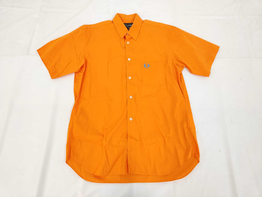 Comme des Garçons Fred Perry Collaboration Shirt, Orange, Size S