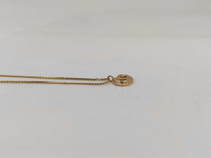 Dior CD logo rhinestone necklace