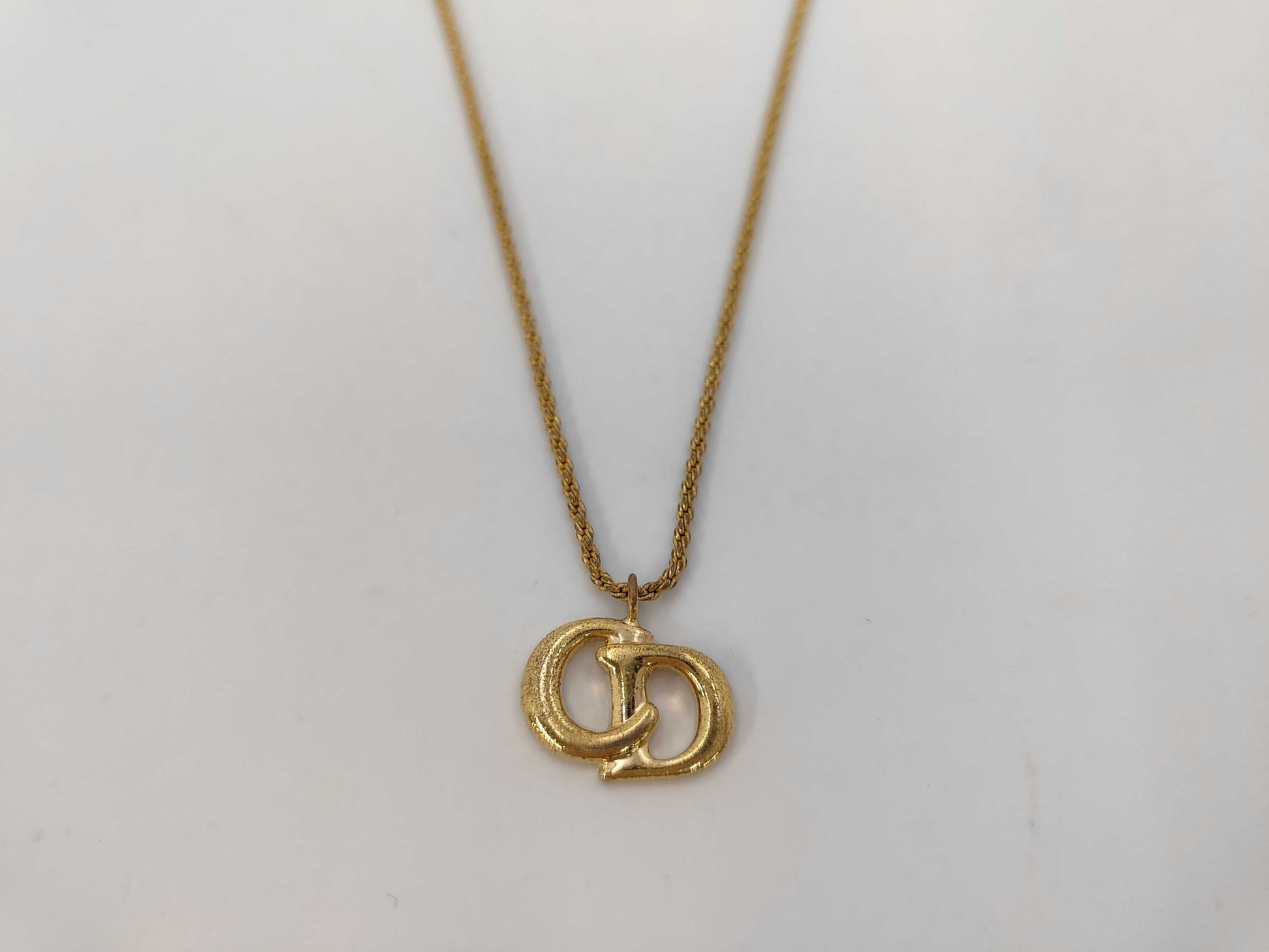 Dior CD logo necklace