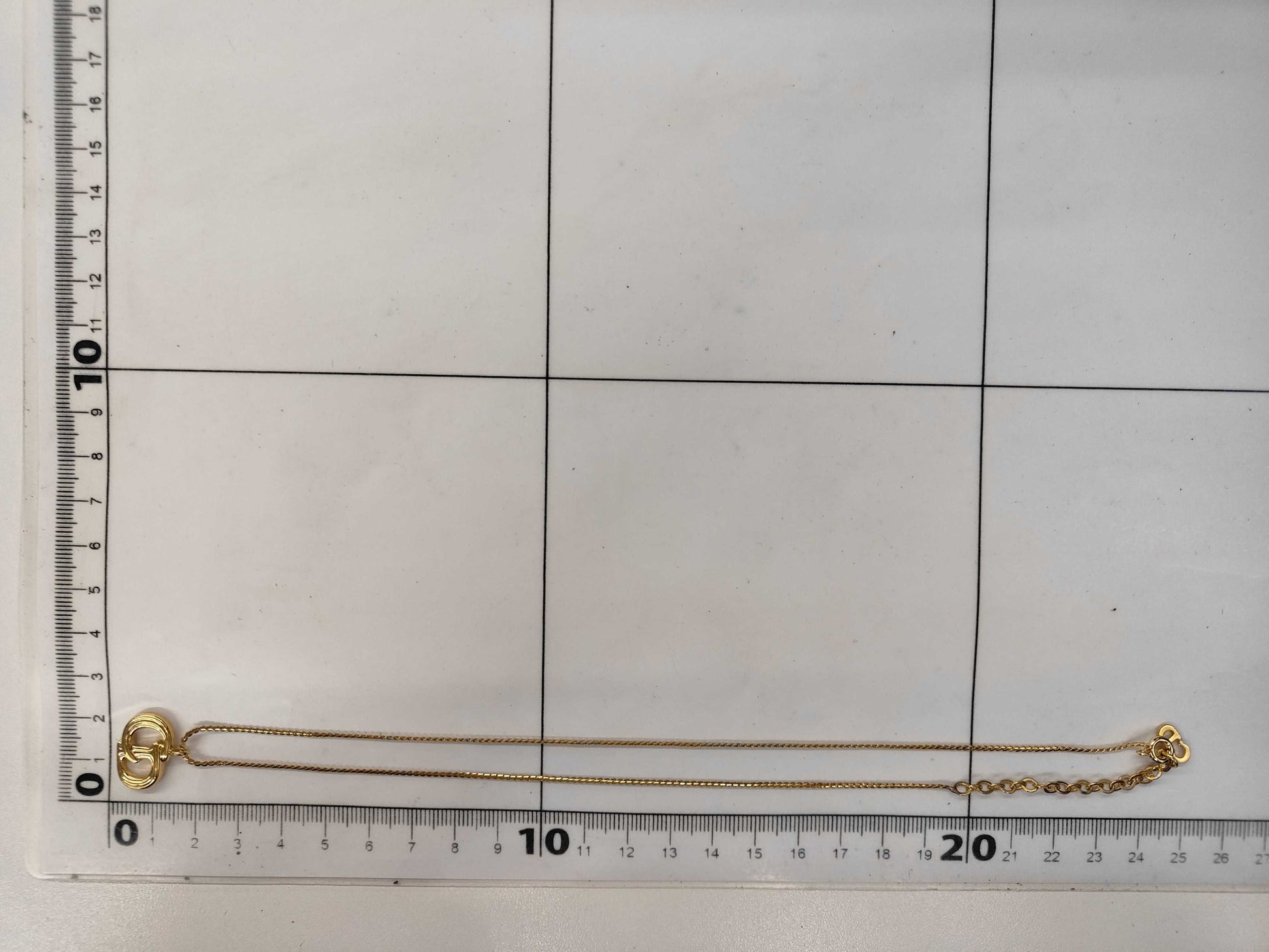 Dior CD logo necklace necklace