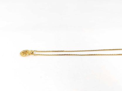 Dior CD logo circle necklace