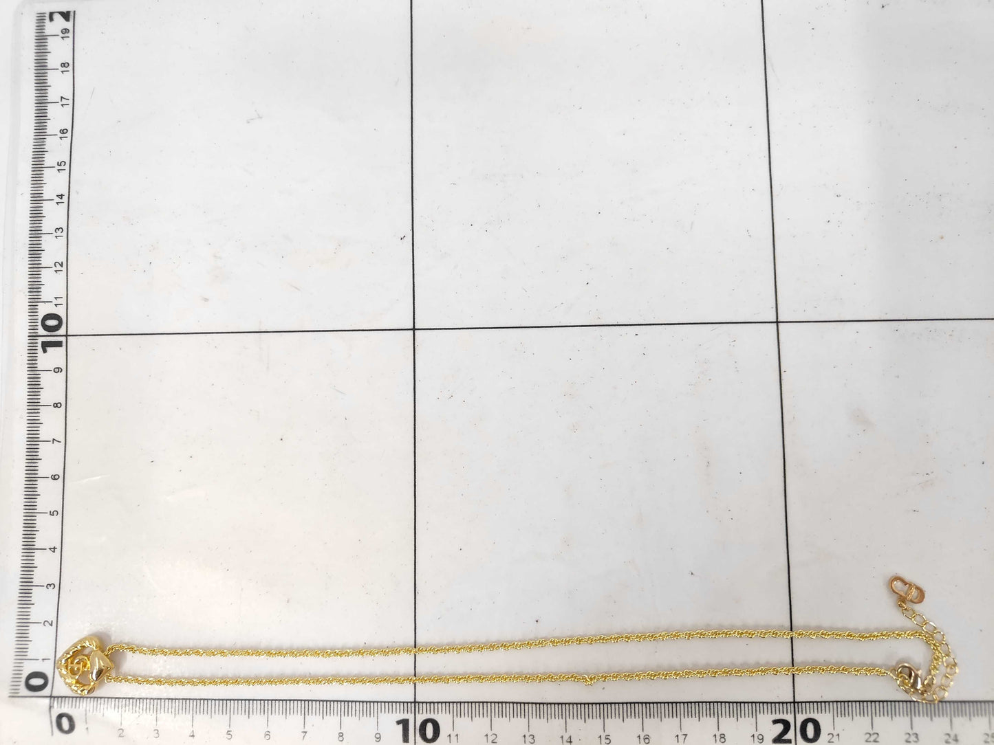 Dior CD logo heart necklace