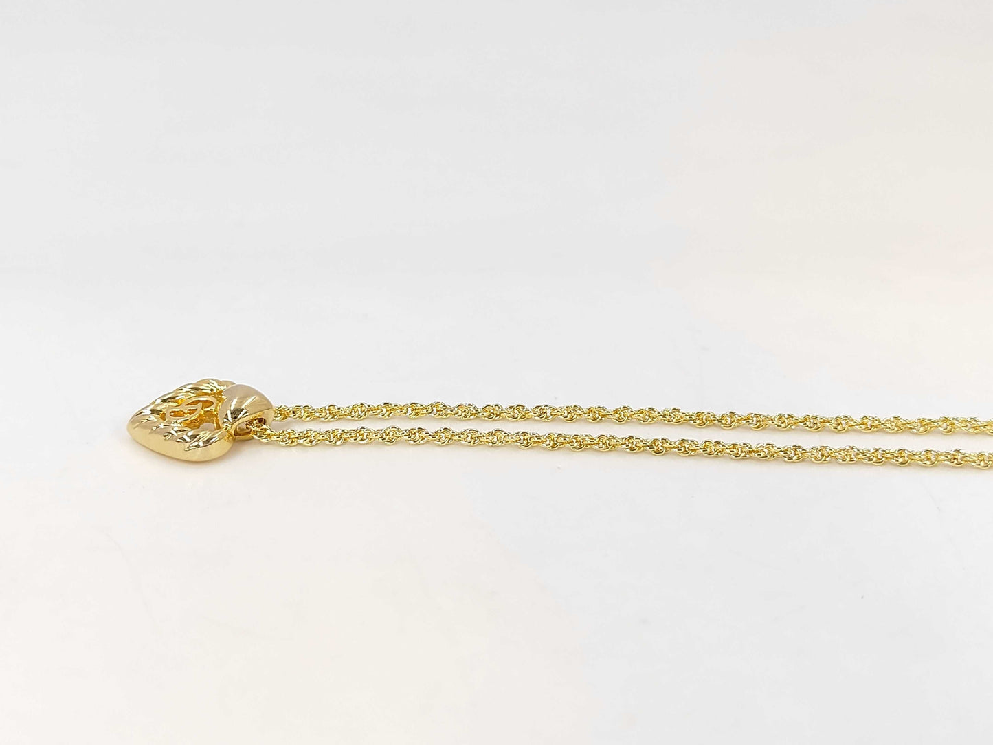 Dior CD logo heart necklace