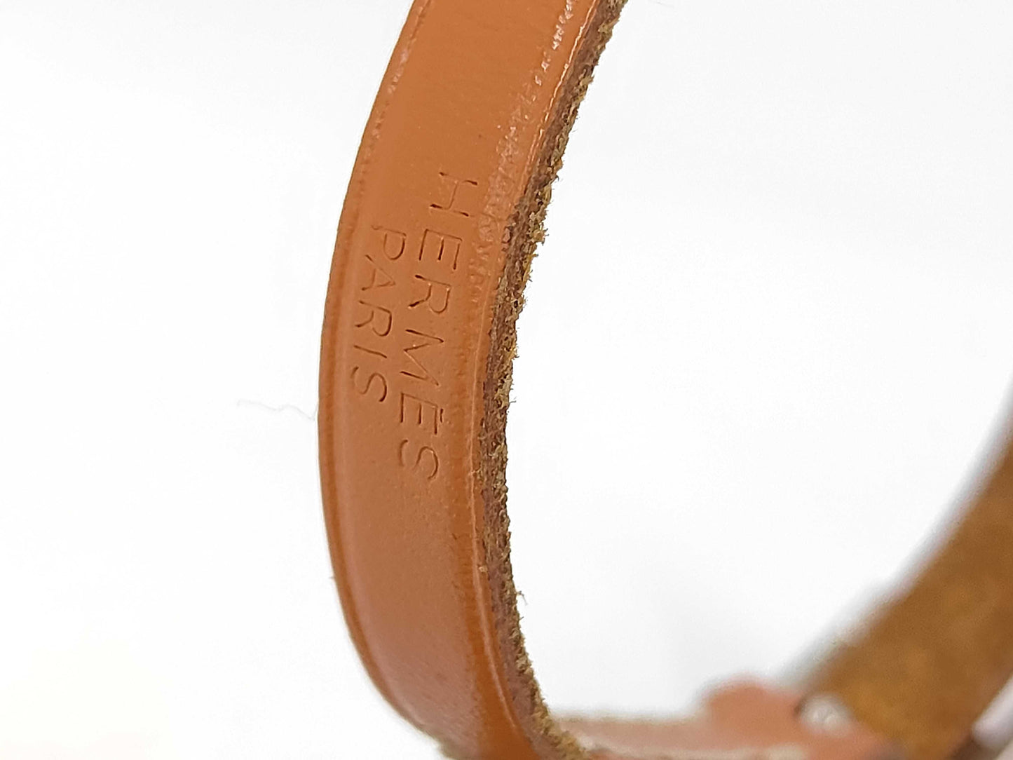 HERMES Leather Bangle Bracelet/Bangle