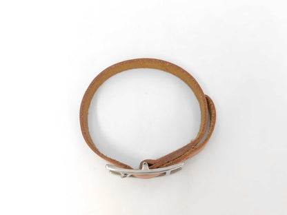 HERMES Leather Bangle Bracelet/Bangle