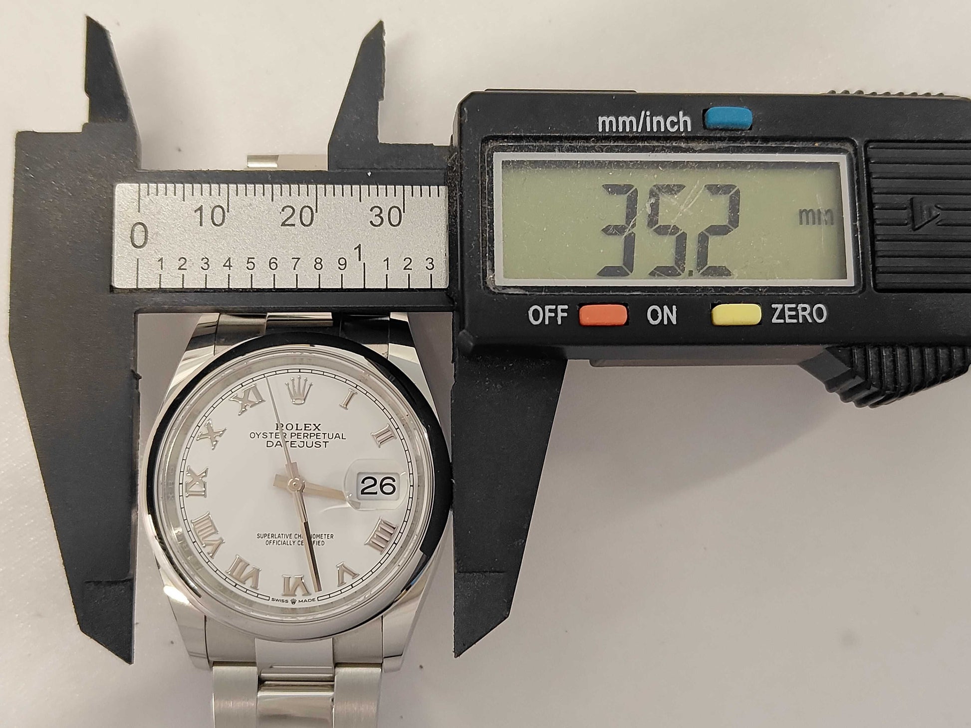 ROLEX 126200 743KV911 White Dial Oyster Bracelet Men's Watch