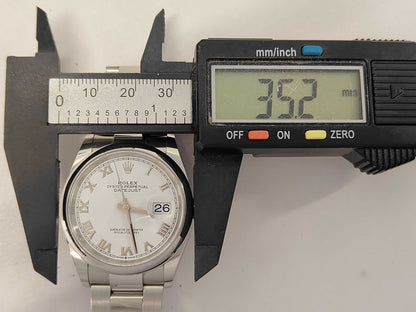 ROLEX 126200 743KV911 White Dial Oyster Bracelet Men's Watch