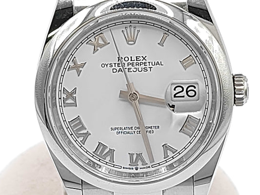ROLEX 126200 743KV911 White Dial Oyster Bracelet Men's Watch